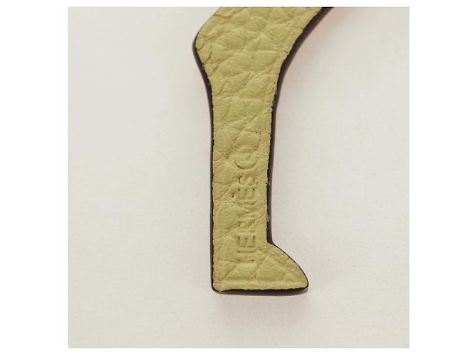 Hermès HERMES Petit H Pferd Anhänger Leder Orange Authentisch 184264M - Ansicht 8
