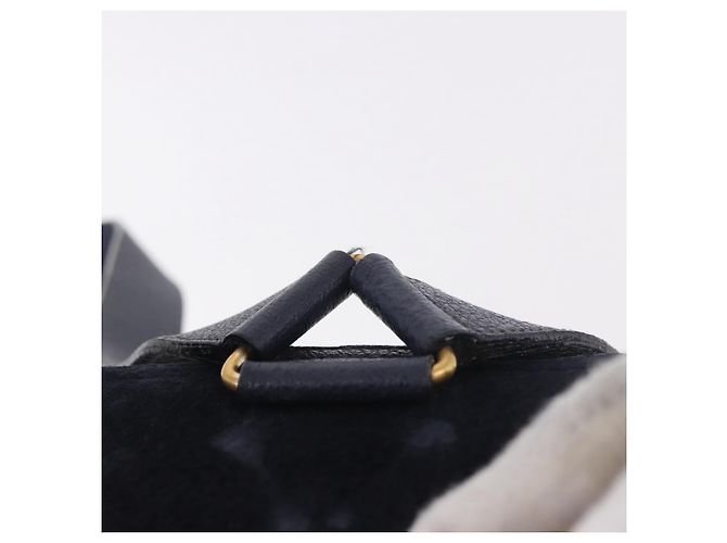 Zaino GUCCI Bamboo in scamosciato blu navy e oro 003 2058 0016 Auth ki6672A D'oro - vista 14