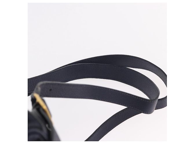 Zaino GUCCI Bamboo in scamosciato blu navy e oro 003 2058 0016 Auth ki6672A D'oro - vista 15