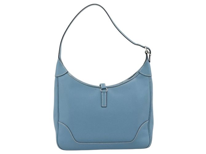 Hermès HERMES Trim 31 Borsa a tracolla in pelle azzurro chiaro argento Auth 184933V Blu chiaro - vista 2