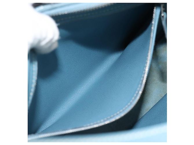 Hermès HERMES Trim 31 Borsa a tracolla in pelle azzurro chiaro argento Auth 184933V Blu chiaro - vista 24