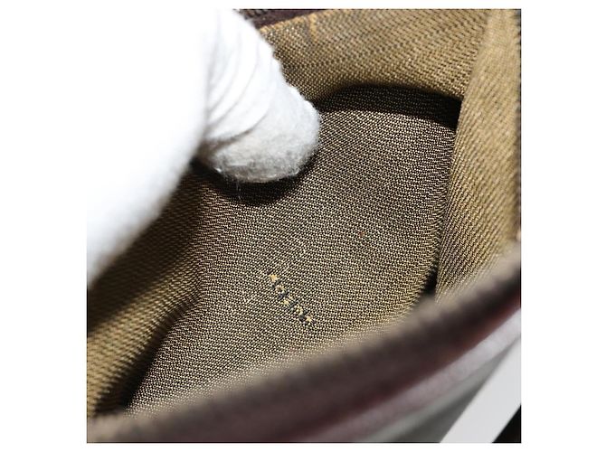 Borsa a mano FENDI Zucca Canvas 2way Nero Marrone Oro Auth 184637 D'oro - vista 10