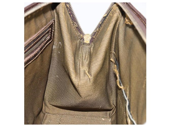 Borsa a mano FENDI Zucca Canvas 2way Nero Marrone Oro Auth 184637 D'oro - vista 21