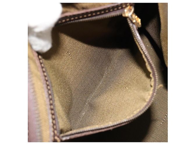 Borsa a mano FENDI Zucca Canvas 2way Nero Marrone Oro Auth 184637 D'oro - vista 24