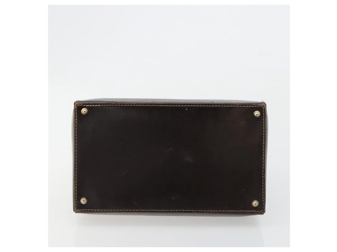 Borsa a mano FENDI Zucca Canvas 2way Nero Marrone Oro Auth 184637 D'oro - vista 5