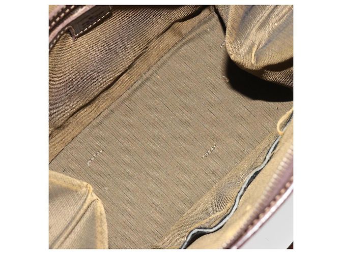 Borsa a mano FENDI Zucca Canvas 2way Nero Marrone Oro Auth 184637 D'oro - vista 9