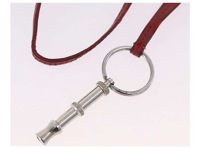 Hermès HERMES Pfeifenkette Metall Silber Auth bs35483 - Ansicht 7
