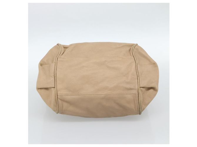 Chloé Borsa Chloe Etel in Pelle 2way Beige Gold Auth bs35549 D'oro - vista 5