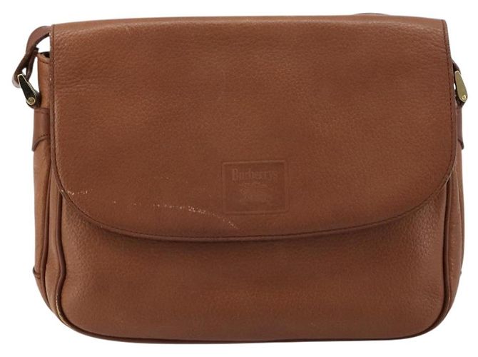 Borsa a Spalla Burberry in Pelle Marrone Oro Auth BA13366 D'oro - vista 13