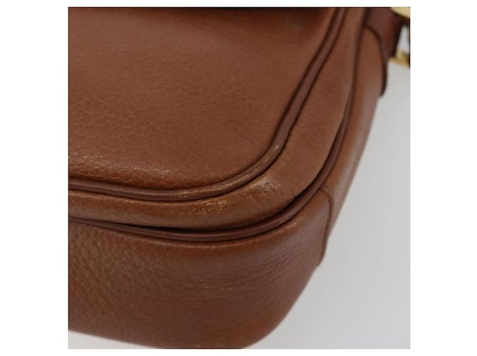 Borsa a Spalla Burberry in Pelle Marrone Oro Auth BA13366 D'oro - vista 14