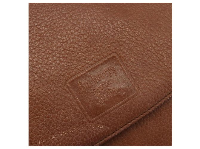 Borsa a Spalla Burberry in Pelle Marrone Oro Auth BA13366 D'oro - vista 17