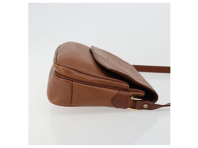 Borsa a Spalla Burberry in Pelle Marrone Oro Auth BA13366 D'oro - vista 3