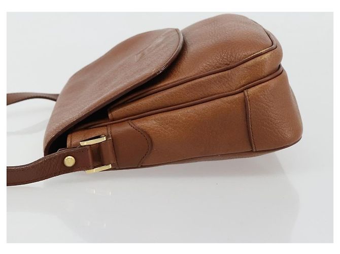 Borsa a Spalla Burberry in Pelle Marrone Oro Auth BA13366 D'oro - vista 4
