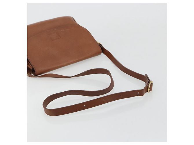 Borsa a Spalla Burberry in Pelle Marrone Oro Auth BA13366 D'oro - vista 7