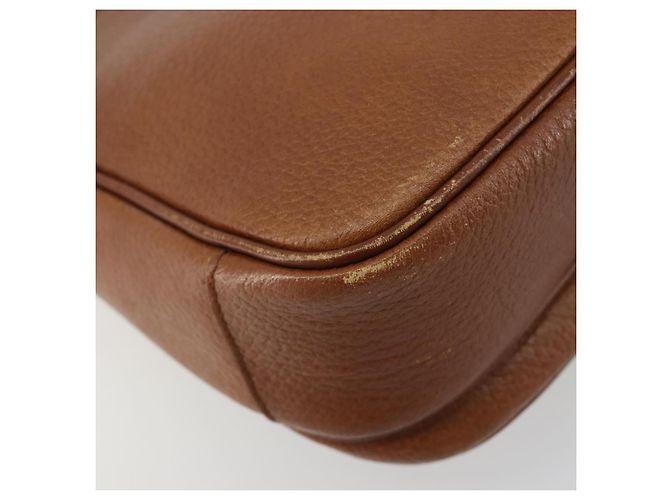 Borsa a Spalla Burberry in Pelle Marrone Oro Auth BA13366 D'oro - vista 9