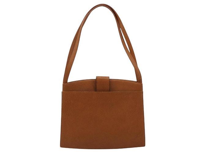 Borsa Tote SAINT LAURENT in pelle marrone Auth bs35578 - vista 2