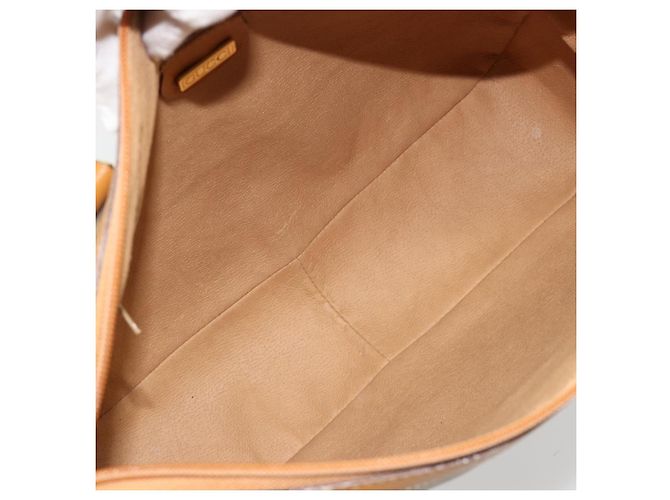 Borsa GUCCI Micro GG Supreme in PVC 2way Beige Oro Auth 184496 D'oro - vista 11