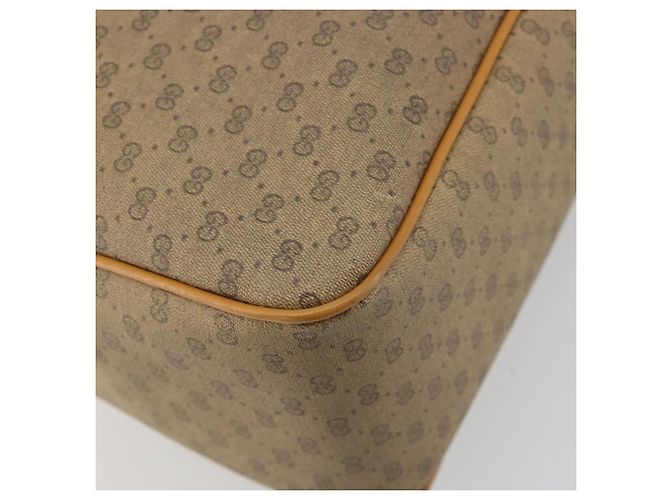 Borsa GUCCI Micro GG Supreme in PVC 2way Beige Oro Auth 184496 D'oro - vista 18