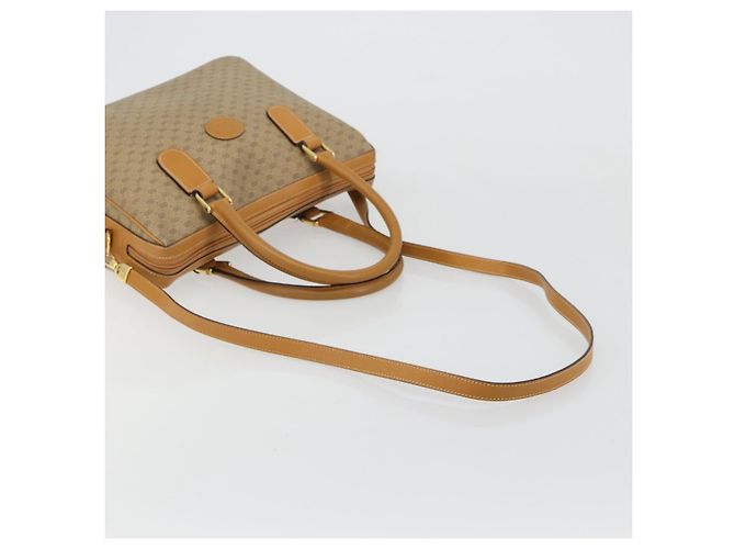 Borsa GUCCI Micro GG Supreme in PVC 2way Beige Oro Auth 184496 D'oro - vista 9
