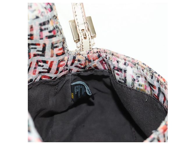 Borsa a tracolla FENDI Zucchino Canvas Mamma Baguette Rosa Oro Auth 165298SAV - vista 23
