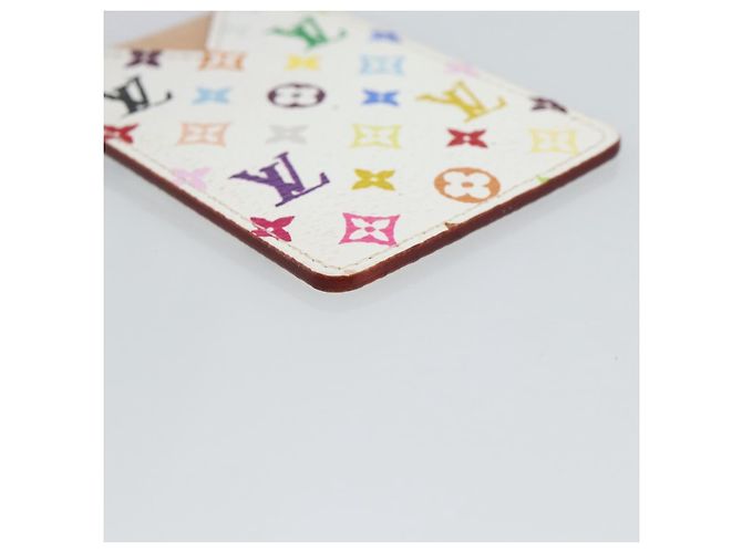LOUIS VUITTON Monogram Multicolor Etui Hand Mirror White M92651 LV Auth 185055 Bianco - vista 14
