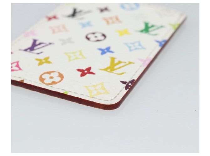 LOUIS VUITTON Monogram Multicolor Etui Hand Mirror White M92651 LV Auth 185055 Bianco - vista 15