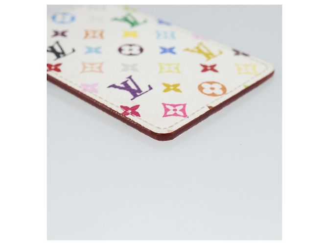LOUIS VUITTON Monogram Multicolor Etui Hand Mirror White M92651 LV Auth 185055 Bianco - vista 16