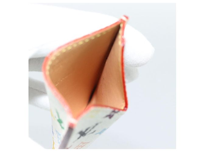 LOUIS VUITTON Monogram Multicolor Etui Hand Mirror White M92651 LV Auth 185055 Bianco - vista 17