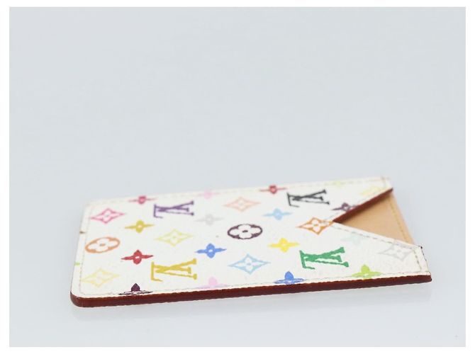 LOUIS VUITTON Monogram Multicolor Etui Hand Mirror White M92651 LV Auth 185055 Bianco - vista 4