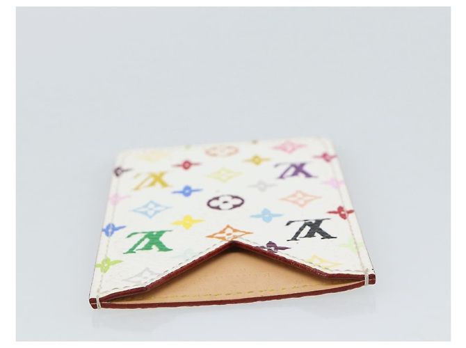LOUIS VUITTON Monogram Multicolor Etui Hand Mirror White M92651 LV Auth 185055 Bianco - vista 5