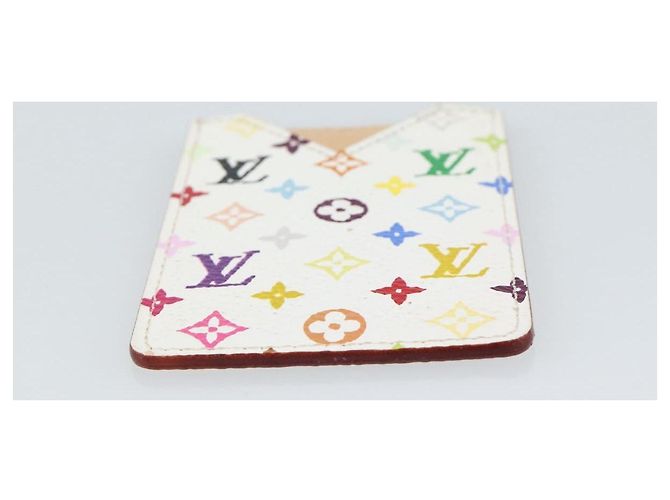 LOUIS VUITTON Monogram Multicolor Etui Hand Mirror White M92651 LV Auth 185055 Bianco - vista 6