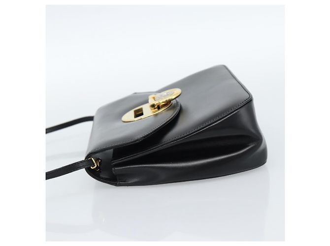 Borsa a Spalla Gianni Versace in Pelle Nera e Oro Auth BA13310A Nero D'oro - vista 3