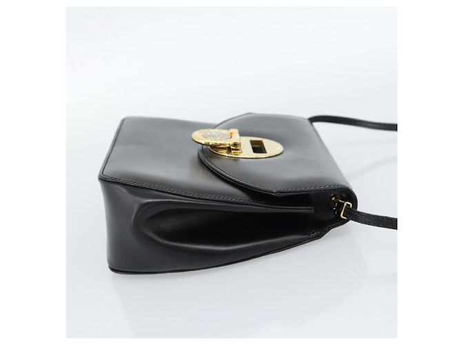 Borsa a Spalla Gianni Versace in Pelle Nera e Oro Auth BA13310A Nero D'oro - vista 4
