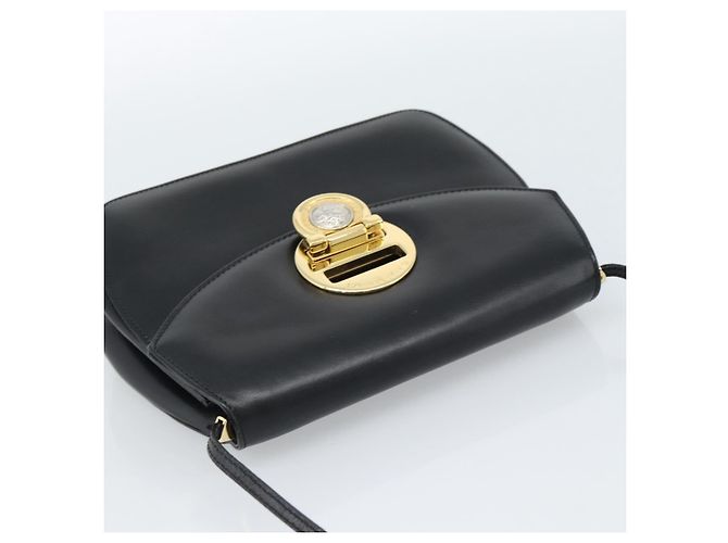 Borsa a Spalla Gianni Versace in Pelle Nera e Oro Auth BA13310A Nero D'oro - vista 6