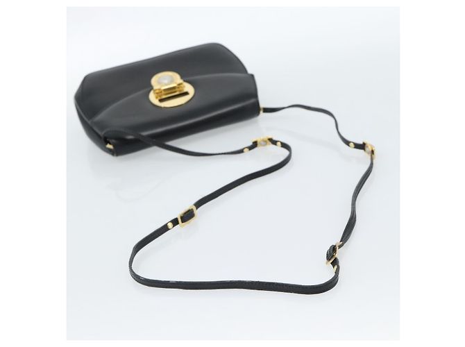 Borsa a Spalla Gianni Versace in Pelle Nera e Oro Auth BA13310A Nero D'oro - vista 7