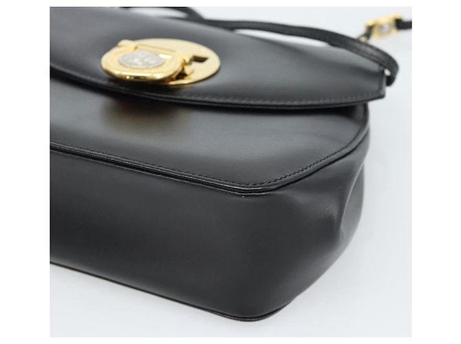 Borsa a Spalla Gianni Versace in Pelle Nera e Oro Auth BA13310A Nero D'oro - vista 9