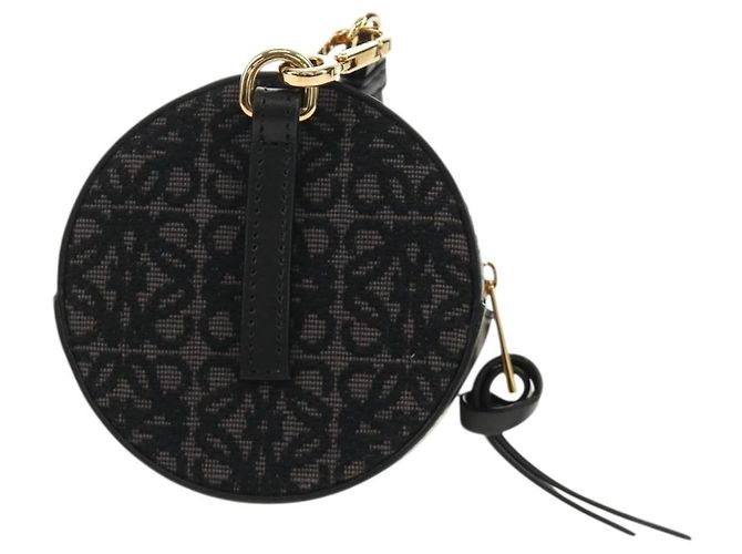 LOEWE Studio Ghibli Cookie Pouch No-Face Bag Canvas Black Gold Auth 167410SM Nero D'oro - vista 2