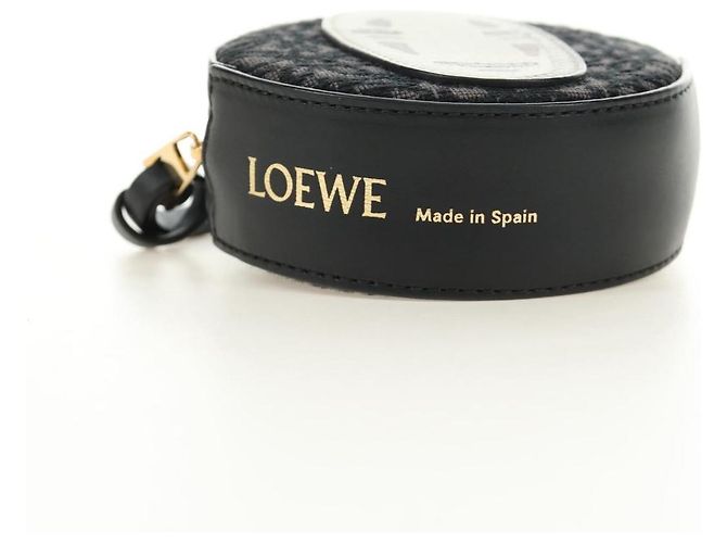 LOEWE Studio Ghibli Cookie Pouch No-Face Bag Canvas Black Gold Auth 167410SM Nero D'oro - vista 5