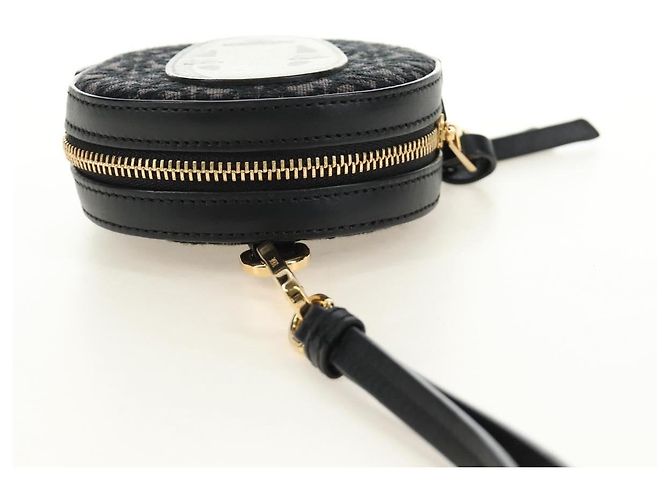 LOEWE Studio Ghibli Cookie Pouch No-Face Bag Canvas Black Gold Auth 167410SM Nero D'oro - vista 6