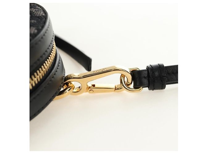 LOEWE Studio Ghibli Cookie Pouch No-Face Bag Canvas Black Gold Auth 167410SM Nero D'oro - vista 8