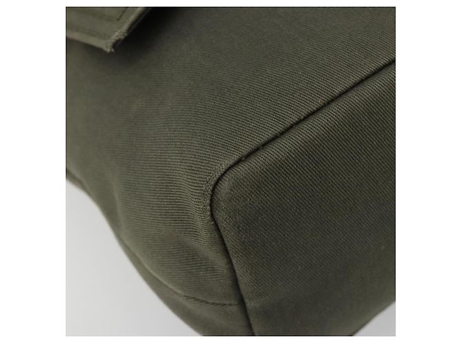 Borsa a tracolla VALENTINO Canvas Khaki Silver Auth bs35528 Argento Cachi - vista 14