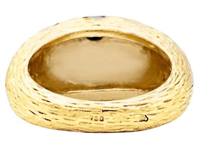 Fred Paris, "Léopard" Ring, Gelbgold, schwarzer Emaille. - Ansicht 4