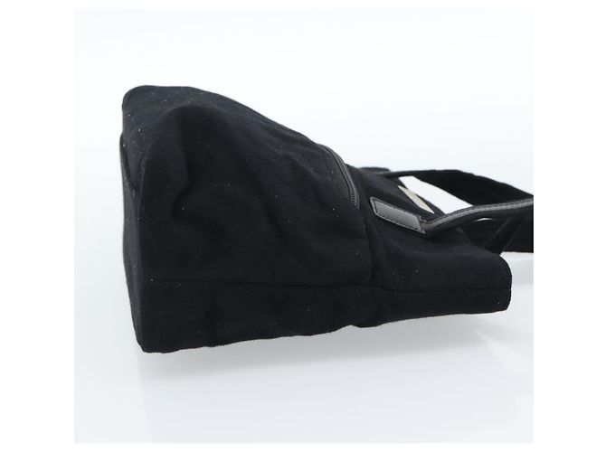 Borsa GUCCI in cotone nero argento 002 8079 Auth bs35582 - vista 4