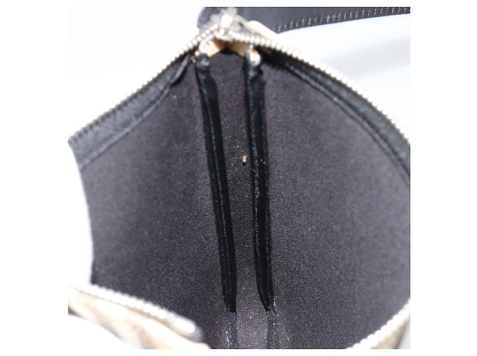Borsa a Spalla BURBERRY Nova Check PVC Beige Argento Auth 183108A - vista 18