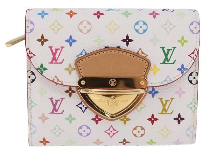 LOUIS VUITTON Monogram Multicolor Portefeuille Joy Wallet M60281 Auth 185053SAM White - view 13