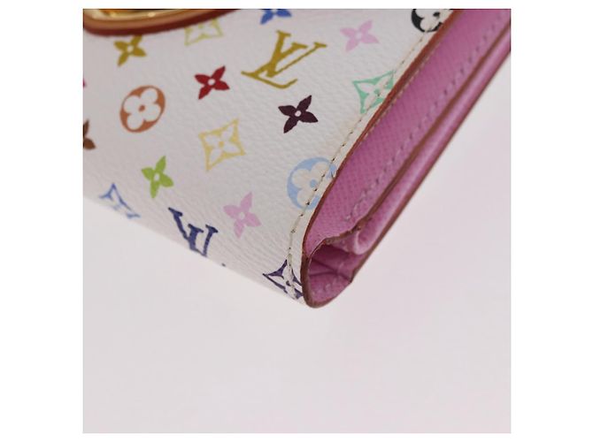 LOUIS VUITTON Monogram Multicolor Portefeuille Joy Wallet M60281 Auth 185053SAM White - view 14