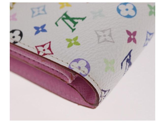 LOUIS VUITTON Monogram Multicolor Portefeuille Joy Wallet M60281 Auth 185053SAM White - view 15