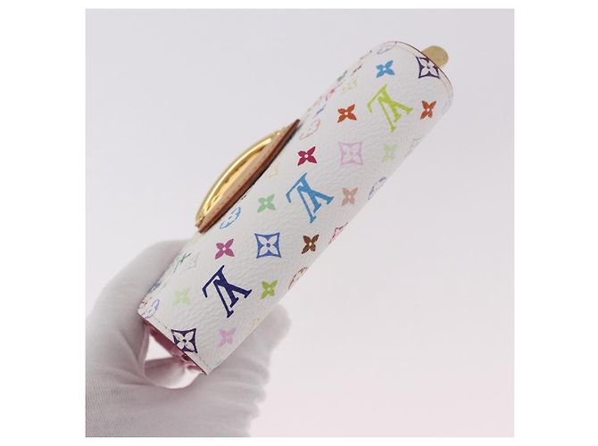 LOUIS VUITTON Monogram Multicolor Portefeuille Joy Wallet M60281 Auth 185053SAM White - view 5