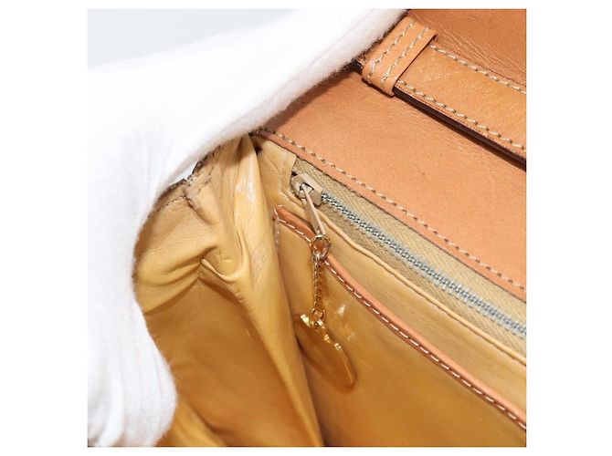 Céline CELINE Macadam Canvas Schultertasche PVC Beige Gold Authentisch bs35577 Golden - Ansicht 22