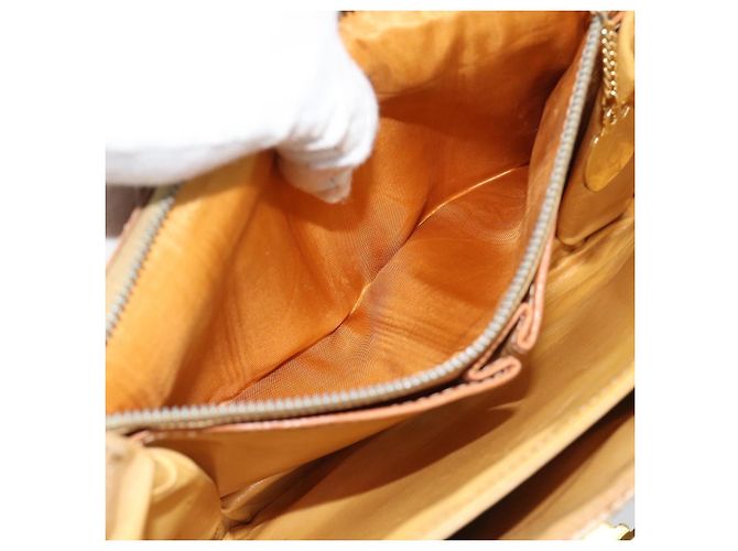 Céline CELINE Macadam Canvas Schultertasche PVC Beige Gold Authentisch bs35577 Golden - Ansicht 23